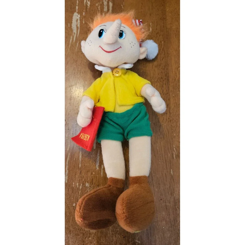 Zhenjiang Lian Yew Rare Pinocchio Plush Poseable Doll Elf by Lava Voicebox